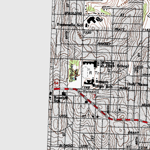Topographic Map of Gallagher Park, NE