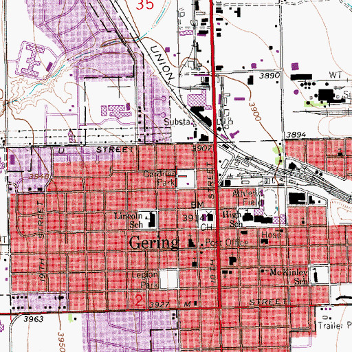 Topographic Map of Gardner Park, NE