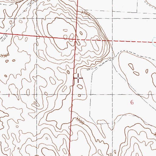 Topographic Map of Gardner Ranch, NE