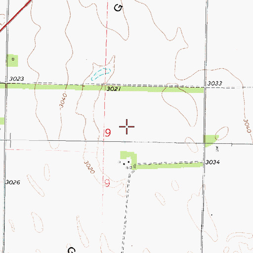 Topographic Map of Garfield Table, NE