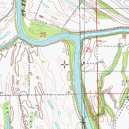 Topographic Map of Rollinson (historical), AR