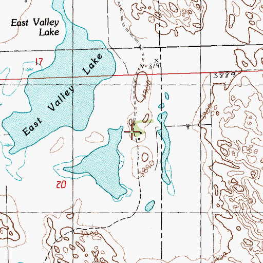 Topographic Map of Gentle Ranch, NE