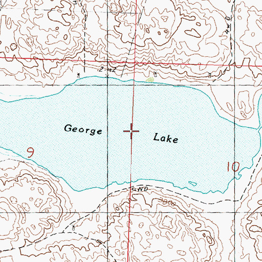 Topographic Map of George Lake, NE