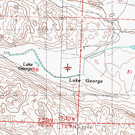 Topographic Map of Lake George, NE