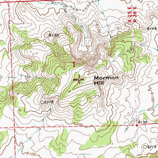 Topographic Map of Mormon Hill, AZ