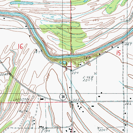Topographic Map of Section School (historical), AR