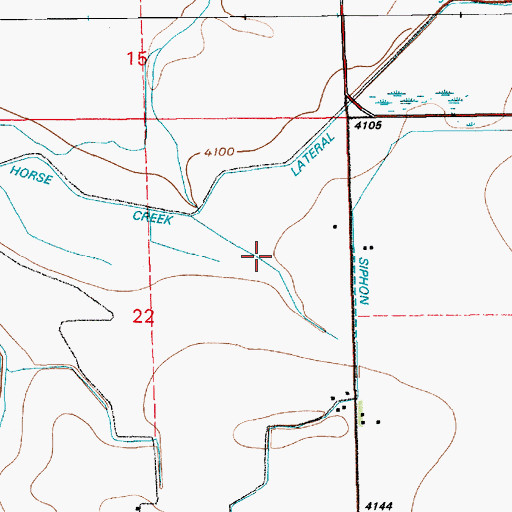 Topographic Map of Glenn Drain, NE
