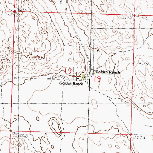 Topographic Map of Golden Ranch, NE