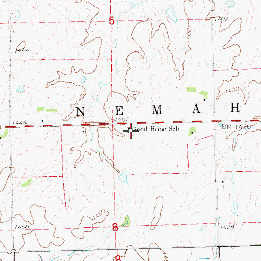Topographic Map of Good Hope School (historical), NE