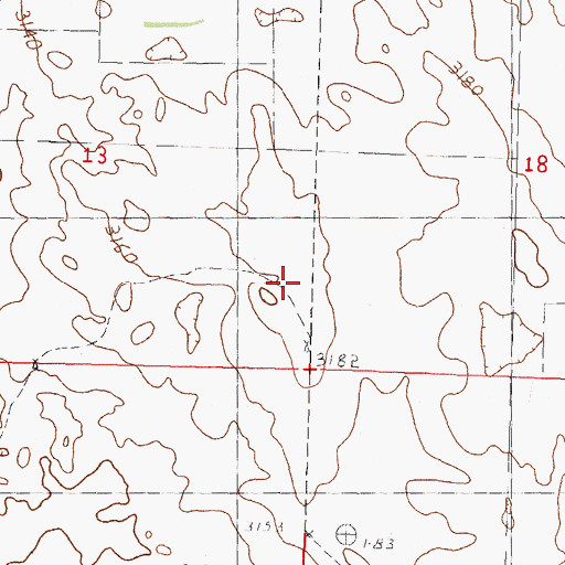 Topographic Map of Goodwin Ranch, NE