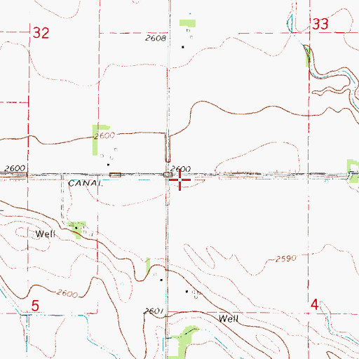 Topographic Map of Gothenburg Canal, NE