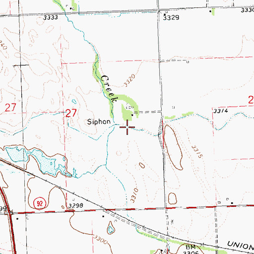 Topographic Map of Graf Canal, NE