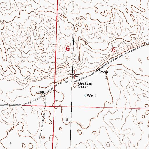 Topographic Map of Graham Ranch, NE