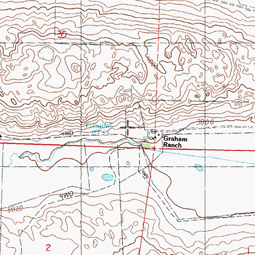 Topographic Map of Graham Ranch, NE