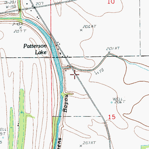 Topographic Map of Patterson (historical), AR