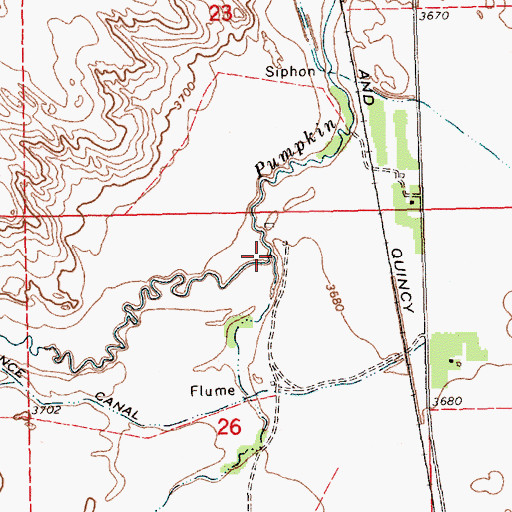 Topographic Map of Greenwood Creek, NE