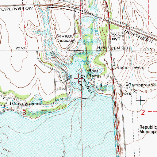 Topographic Map of Gremlin Cove, NE