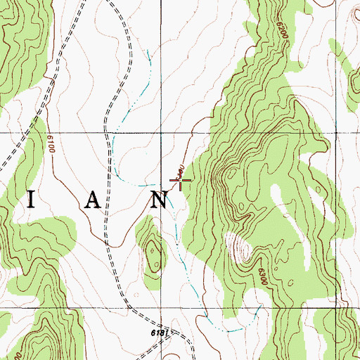 Topographic Map of Mormon Ridges, AZ