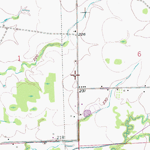 Topographic Map of Christ Church, AR