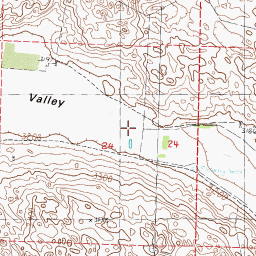 Topographic Map of Grove Valley, NE