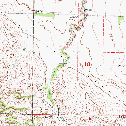 Topographic Map of Gulch Canyon, NE