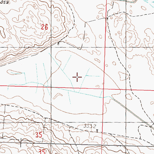 Topographic Map of Haney Lake, NE