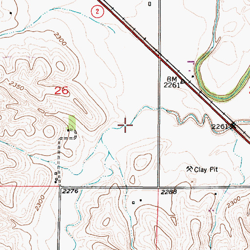 Topographic Map of Happy Hollow, NE
