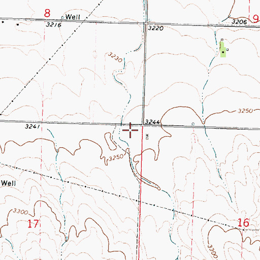 Topographic Map of Happy Hollow, NE