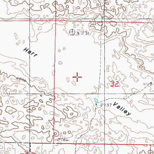 Topographic Map of Harr Valley, NE