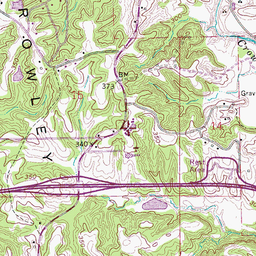 Topographic Map of East Arkansas Community College, AR