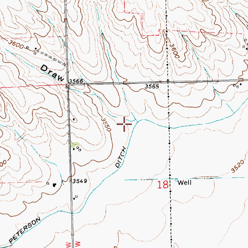 Topographic Map of Hartley Draw, NE