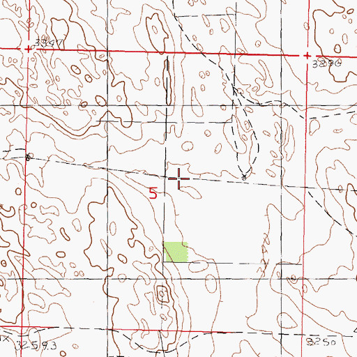 Topographic Map of Harvey Ranch, NE