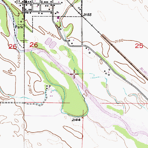 Topographic Map of Hawthorne Creek, NE