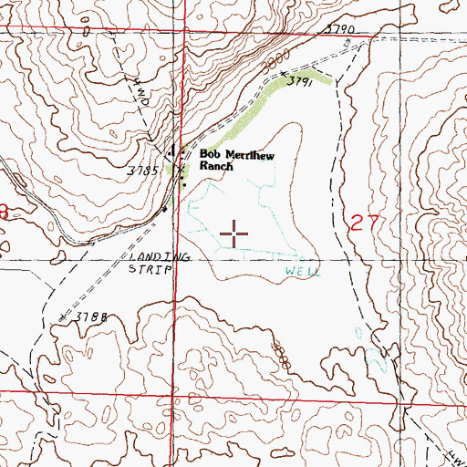 Topographic Map of Hawthorne Lake, NE