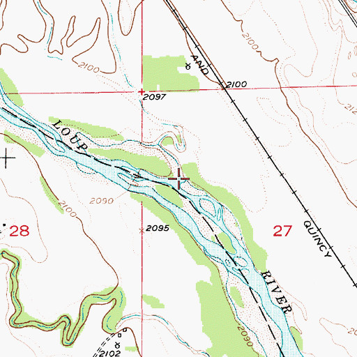 Topographic Map of Hays Creek, NE