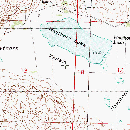 Topographic Map of Haythorn Valley, NE