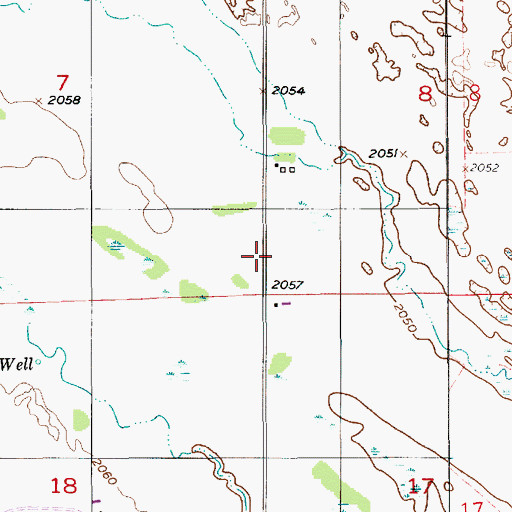 Topographic Map of Headquarters School, NE