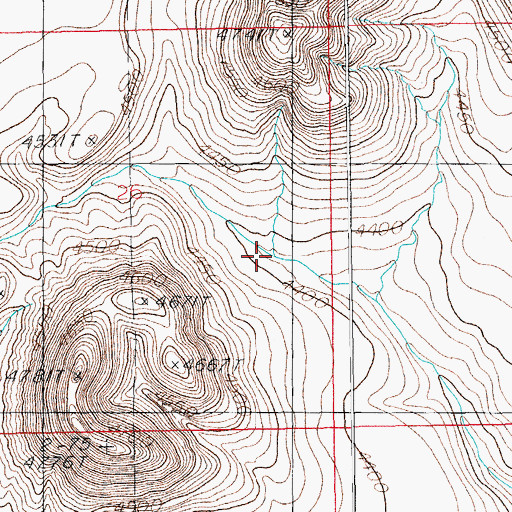 Topographic Map of Mormon Tank, AZ