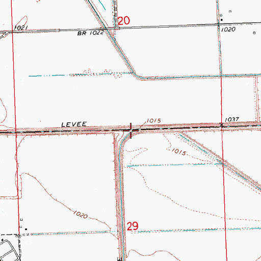 Topographic Map of Hill Creek, NE