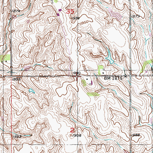 Topographic Map of Hillview School (historical), NE