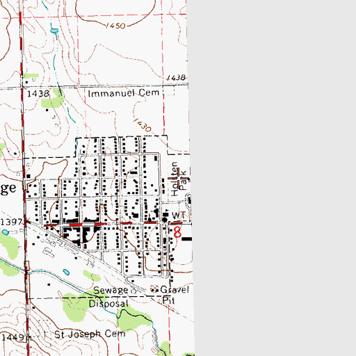 Topographic Map of Holsten Park, NE