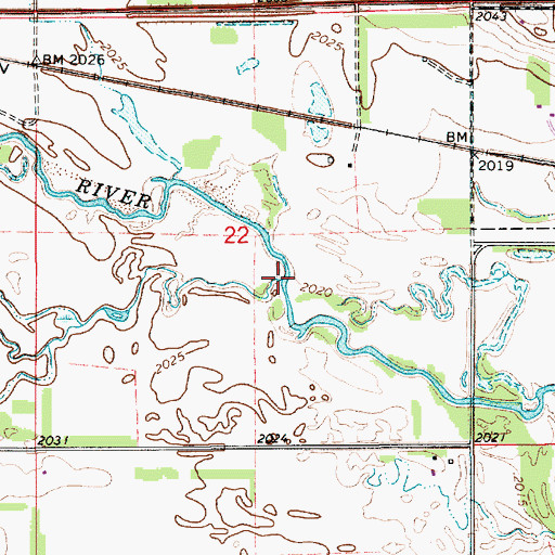 Topographic Map of Holt Creek, NE