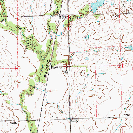 Topographic Map of Holt School (historical), NE