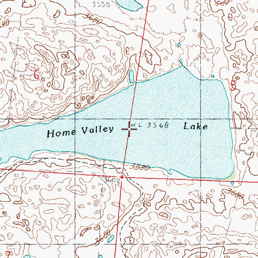 Topographic Map of Home Valley Lake, NE
