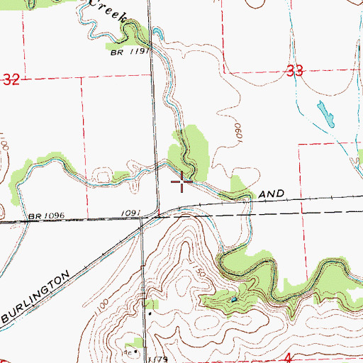 Topographic Map of Hooper Creek, NE