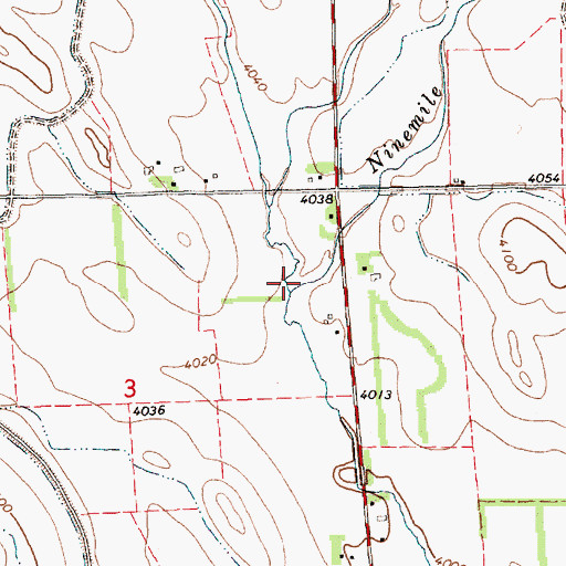Topographic Map of Hope Creek, NE