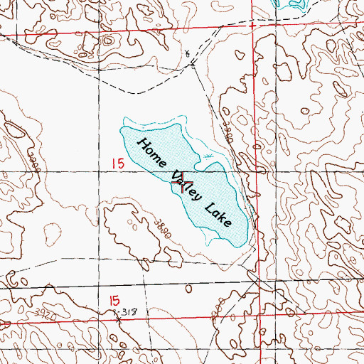 Topographic Map of Home Valley Lake, NE