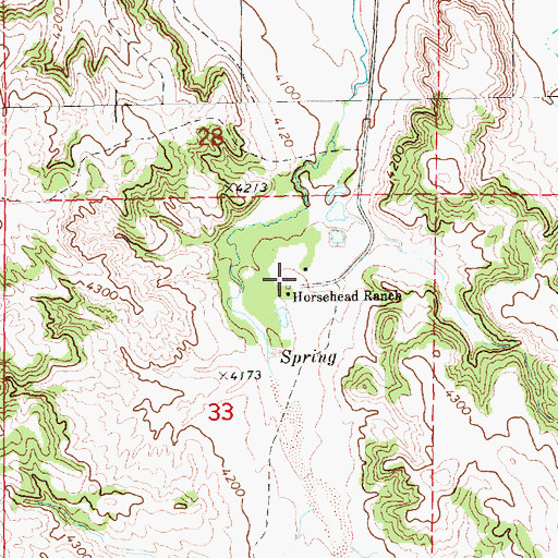 Topographic Map of Horsehead Ranch, NE