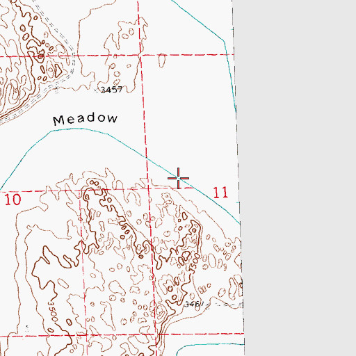 Topographic Map of Horseshoe Drainage Ditch, NE
