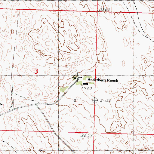 Topographic Map of Houpt Ranch, NE